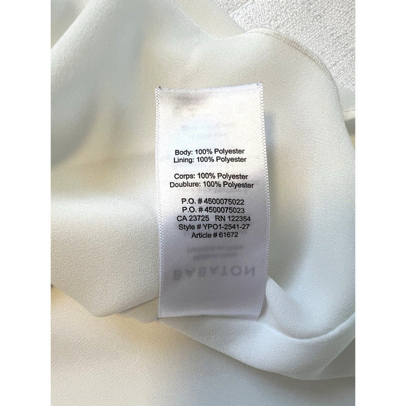 Babaton Aritzia Blouse Top Womens Size XS White Chiffon Off The Shoulder - Picture 5 of 7